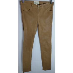 CURRENT/ELLIOTT Lamb Leather Pants Brown Skinny Women - See Measuremets